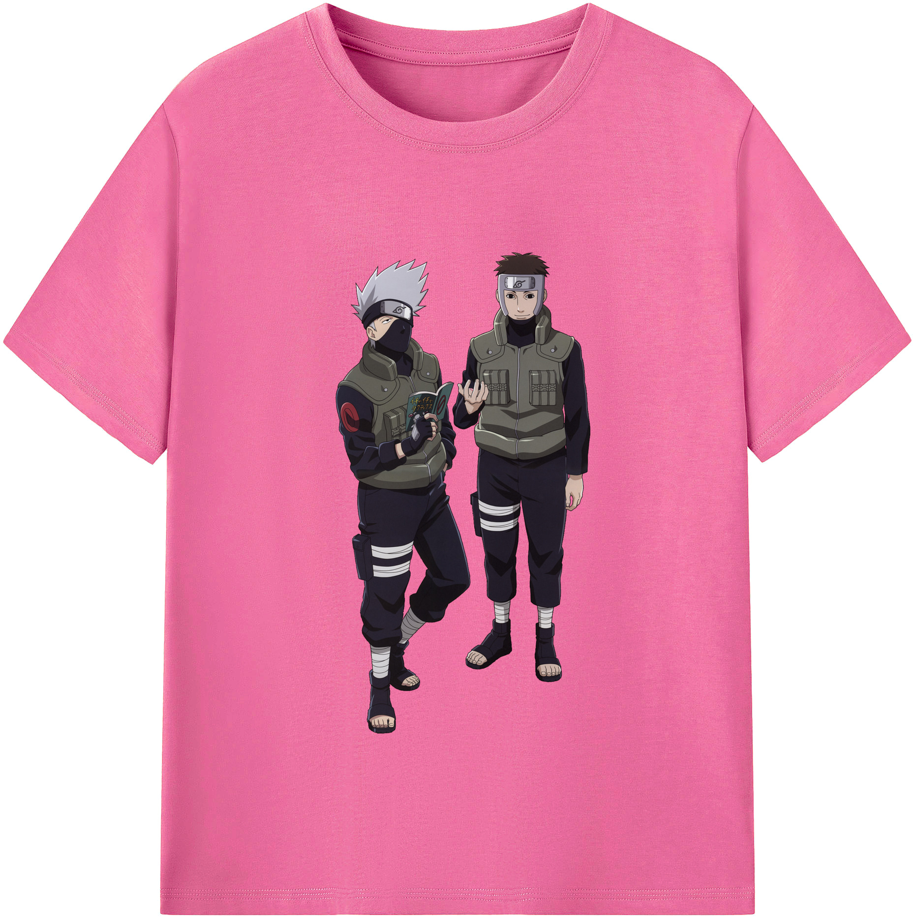 （画像用） NARUTO -ナルト- はたけ カカシ Hatake Kakashi レディースカジュアルプリントTシャツ（綿100％）